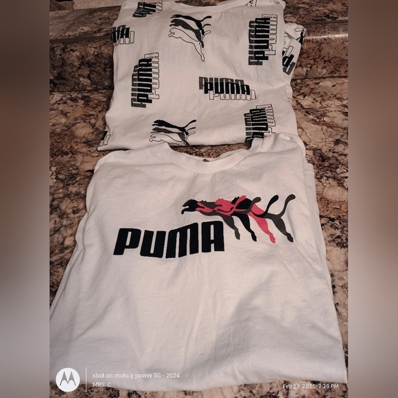 Puma Other - PUMA Kids White Graphic T-Shirts - 2 Pack Boys Large